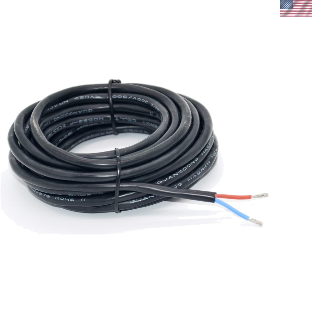 18 AWG Silicone Electrical Wire 2 Conductors 20ft Flexible Tinned Copper