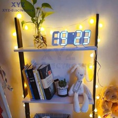 USB Fashion LED Digital Clock Multifunction Electronic Clock Home Decoration