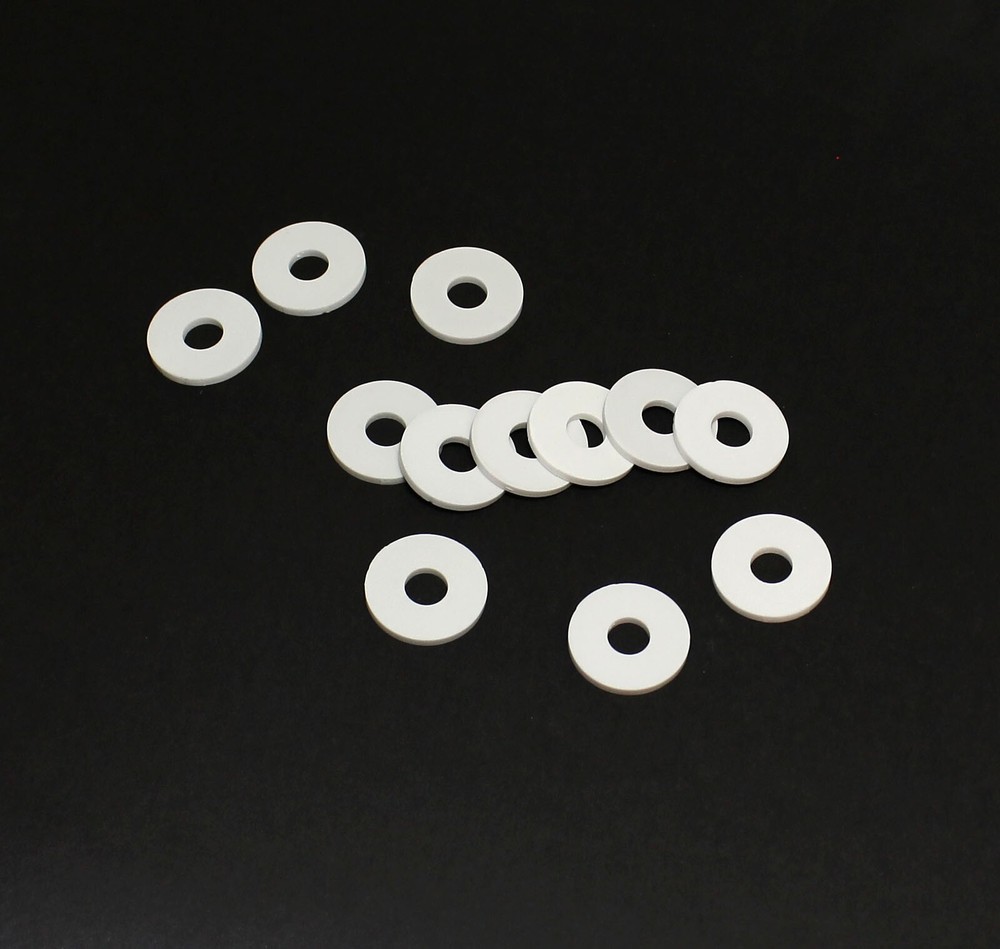 Beryllium Oxide Ceramic Washer Beryllia BeO 0.55″ / 14mm High Thermal 26pcs
