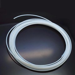 6M 20 Feet Long OD 2mm ID 1mm Polytetrafluoroethylene PTFE Tubing Tube Pipe Hose