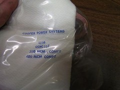 Cooper CCA625GC19T 600 Amp Cable Adapter WITH CONNECTOR 15 & 25 KV 4230 CC6C19T