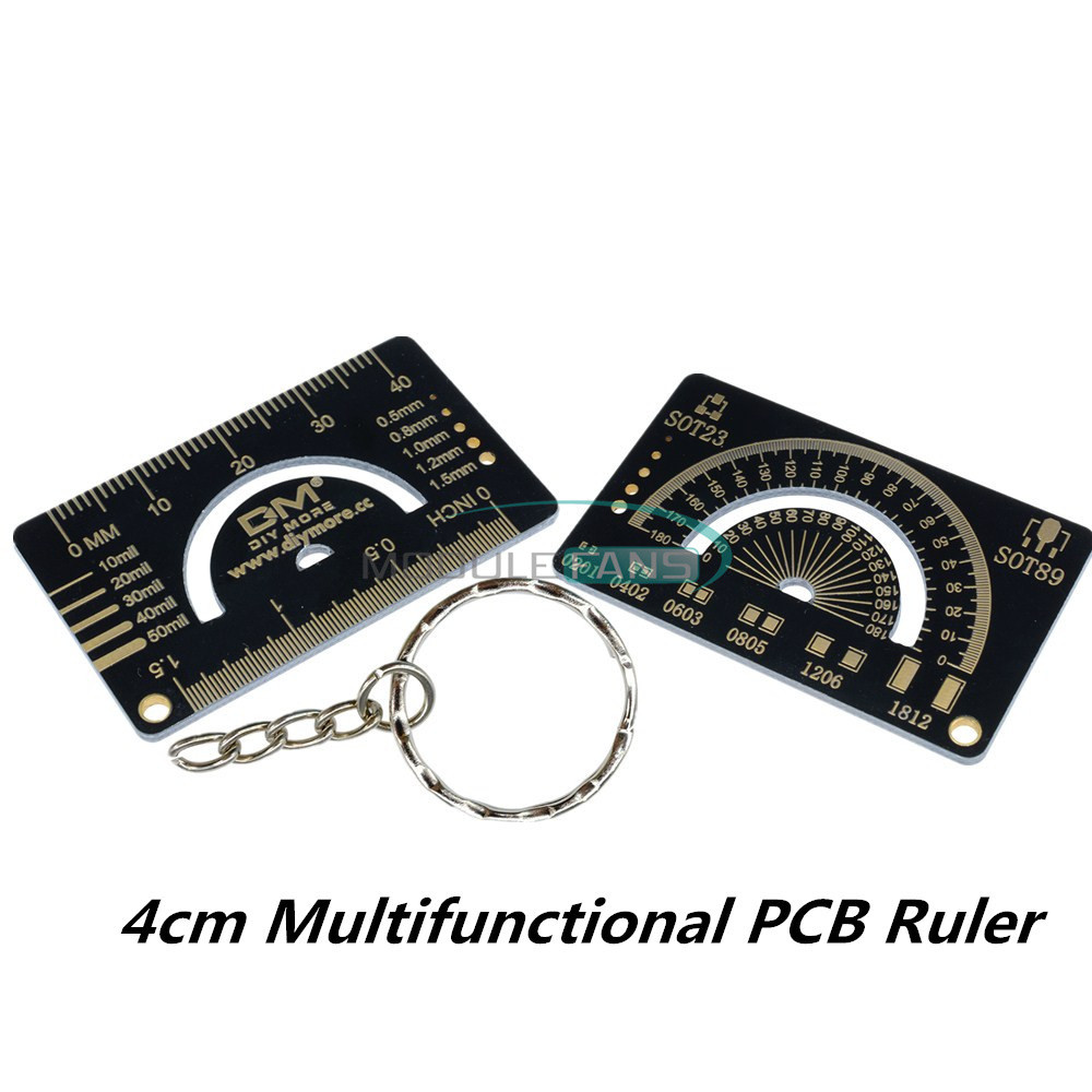 PCB Ruler Measuring Tool Resistor Capacitor 4CM Multifunctional Measure Meter