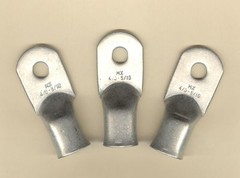 5 TIN PLATED Big Copper Lug RING Terminal Connectors #4/0 Wire Gauge 5/16″ Stud