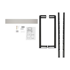 Black Heavy Duty Cable Reel Holder and Dispenser With 6 Stainless Steel Rods