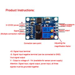 AD620 Microvolt MV/ mV Voltage Amplifier Signal Instrumentation Module Board