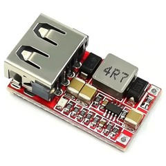 6-24V Input to 5V 3A Output USB Charger Module DC-DC Buck Step-Down Converter