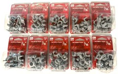 LOT OF 150 GARDNER BENDER GREY 7/16″ LOW VOLTAGE STAPLES 10 PKS OF 15 PSG-15