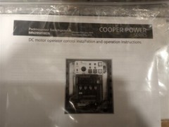 Surplus Eaton Cooper Power MN285018EN DC Motor Operator Control Assembly