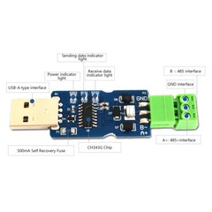 USB to RS485 Communication Module Adapter CH343G Chip Driver Converter New
