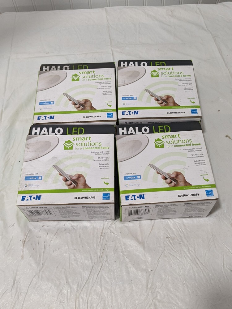 Halo 4″ Wireless Smart Integrated LED Recessed Ceiling Light Qty 4 RL460WHZHA69