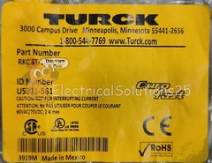 NEW TURCK RKC8T-1-RSC8T EUROFAST DOUBLE ENDED CORDSET U5311-561 – FREE SHIPPING