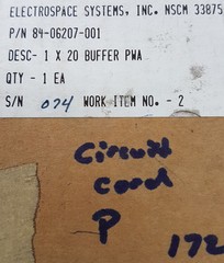 84-06207-001 Circuit Card Assembly 84-06207-001 5998-01-291-0444