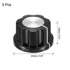 5Pcs Speaker Control Knob Power Amplifier Knob 23mm Dia. Rotary Knobs