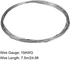 24.6 Foot, 0.9mm AWG19 Heating Element Resistor Wire Wrapping Resistance Wires