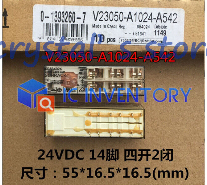 1PCS SR6B4024 V23050-A1024-A542 Safety Relay 8A 250VAC 24VDC 14 Pins
