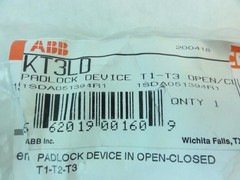 180506 New-No Box; ABB KT3LD Padlock Locking Device