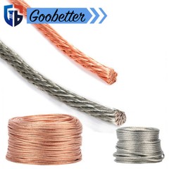 Copper/Tin Plated Round Twisted Wire Fabric Braided Cable Flex 2.5mm²-120mm²