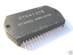 STK4131II 2x20W 23V Power Amp 50kHz + Heat Sink Compound Original SANYO LOT OF 2