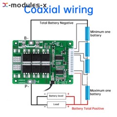 13S 48V 20A 30A Same Port Battery Protection Board for 18650 Li-ion Battery