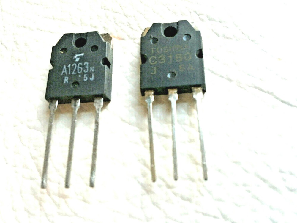 2SC3180+2SA1263 80v 6,0a 60w NPN+PNP BY TOSHIBA