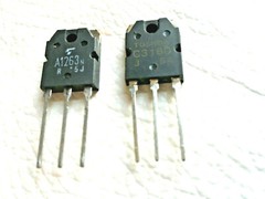 2SC3180+2SA1263 80v 6,0a 60w NPN+PNP BY TOSHIBA