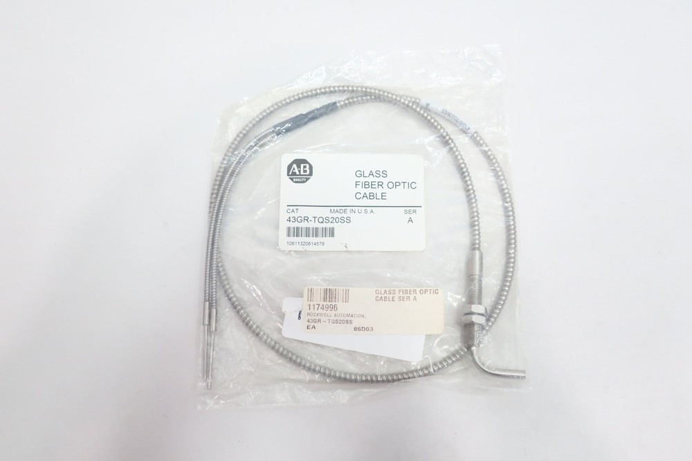 Allen Bradley 43GR-TQS20SS Glass Fiber Optic Cable Ser A