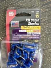 Lot of 3 Gardner Bender MSI-1525T Metal Staples, 1″ x 1/2″
