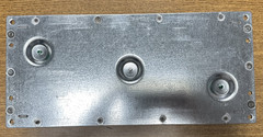 HUBBELL 3SFBSS 3 SERVICE STAMPED STEEL FLOOR BOX WITH PLATES **NEW IN BOX**