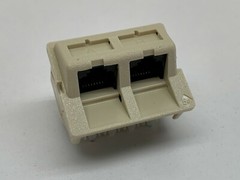 Siemon CT-C5-C5-20 Dual Port Double CAT5E Coupler Angeled RJ45 Data Jack IVORY