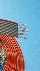 (5 PCS) 2FT FLAT RIBBON CABLE, 10 CONDUCTOR , 28 AWG , WITH CONNECTOR 3M 3473