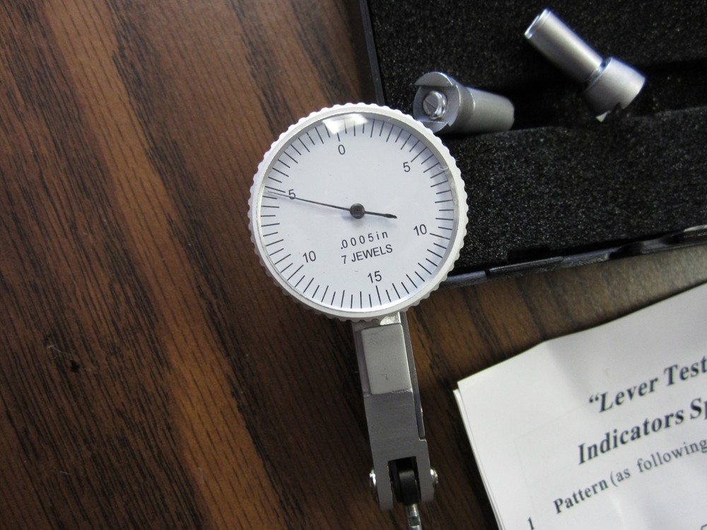 0.03″ x 0.0005″ dial test indicator with 2 pcs accessories #303-755 NEW