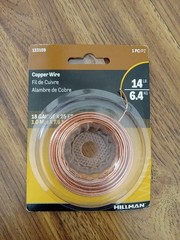 Hillman Copper Wire 18 Gauge 25 Ft. Roll # 123109 NEW