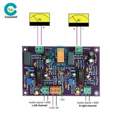 DC12-15V Positive&Negative Power Supply Professional VU Meter Head Driver Board