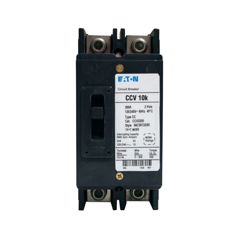 NIB – Eaton – CCV2125 – Eaton Ccv Tenant Main Breaker, 125A, 10Kaic, Two-Pole