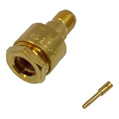 R125226 Radiall SMA (f) Straight Jack Coaxial Connector For Semi Rigid Cable 26G