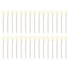 10 Inch Bare Copper Wire-Copper Grounding Lugs, 30 Pcs Copper Cables with Lug