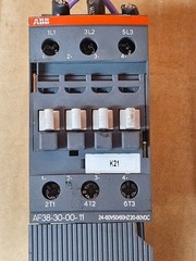 ABB AF38-30-00-11 Contactor w/ EF45-30 Electronic Overload Relay – 9-30A