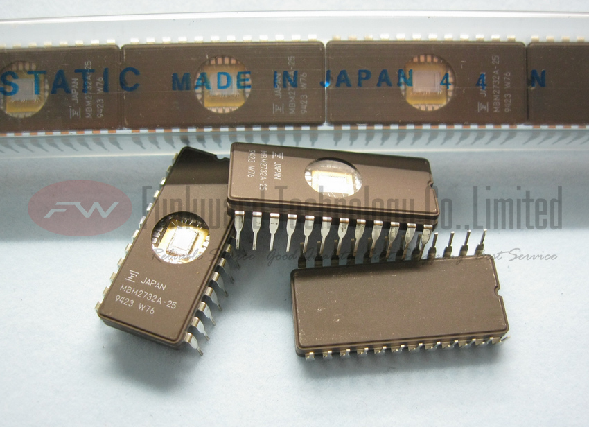 Fujitsu MBM2732A-25 MBM2732A 2732 32KBIT UV EPROM GOLD DIE CDIP24 X 10PCS NEW