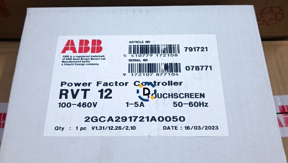 New ABB RVT-12 Power factor controller