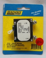Seachoice AC/DC Marine Circuit Breaker, 10Amp or 30Amp, 227V AC/ 65V DC (CHOOSE)