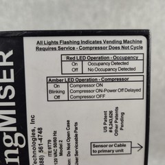 VendingMiser ITE 9T79 Model 2 Vending Machine Power Inlet 120VAC Black Unit