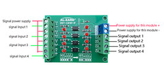 4-channel Photoelectric Isolation Module PLC Signal Conversion Board PNP Output