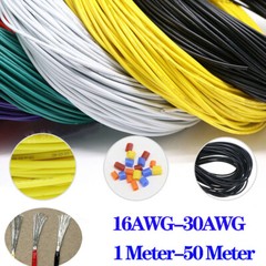16AWG~30AWG Gauge Electric Wire Tinned Copper Flexible PVC Hookup Multicolor