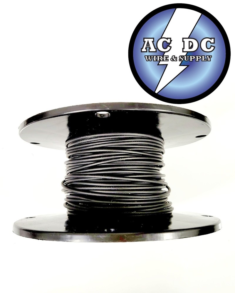 AUTOMOTIVE WIRE 10 AWG HIGH TEMP GXL WIRE BLACK 100 FT ON A SPOOL MADE IN U.S.A