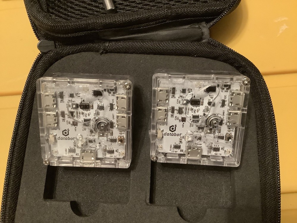 Databot 2.0 Twin Pack STEM Sensor Set – (2) Cubes, Probes & Cases – POWER ON