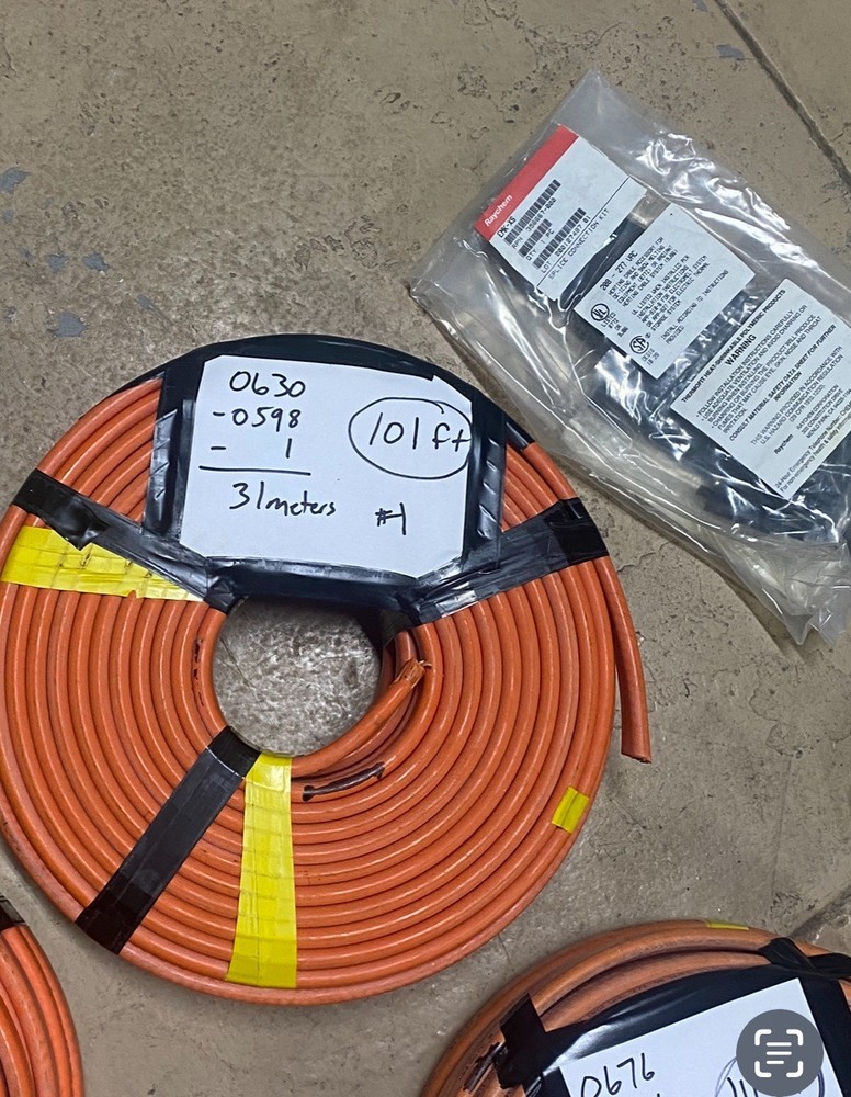 RAYCHEM Cable appr 100ft EM2-XR Self Regulating Wire Heating Cable & De-Ice 1/7