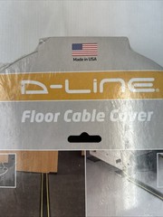 D-Line 6ft Floor Cord Cover Made in USA Linkable Cable Protector Heavy Duty NIP!