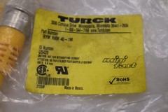 NEW TURCK RYM RKM 46-1M/ U-23083 DOUBLE ENDED CORDSET STOCK H720A