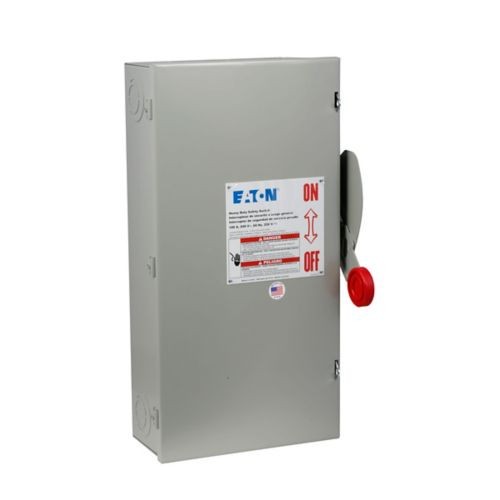 DH363UGK Eaton 100A 3-Pole 600V Non-Fuse Disconnect Nema-1 NEW