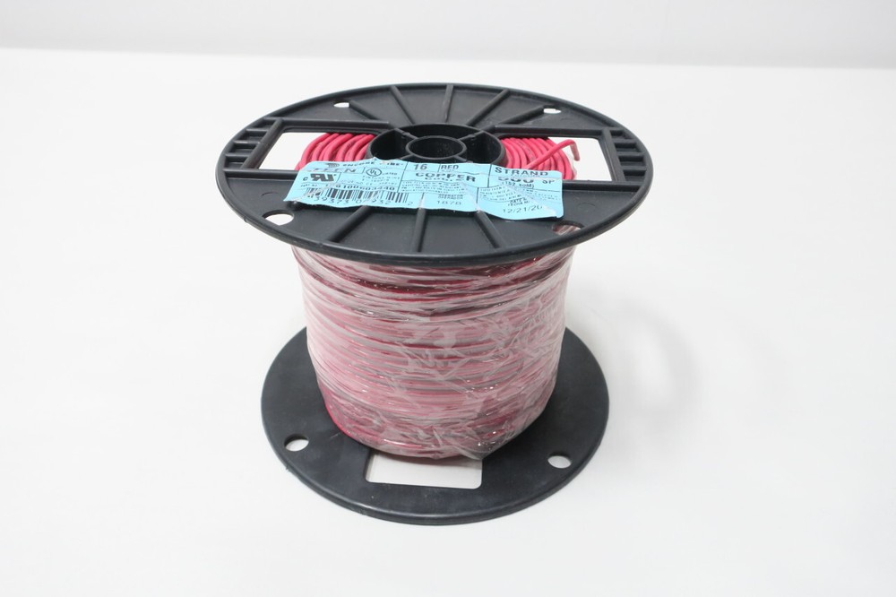 Encore Wire 106100603440 Red Wire 600v 16strand 500ft